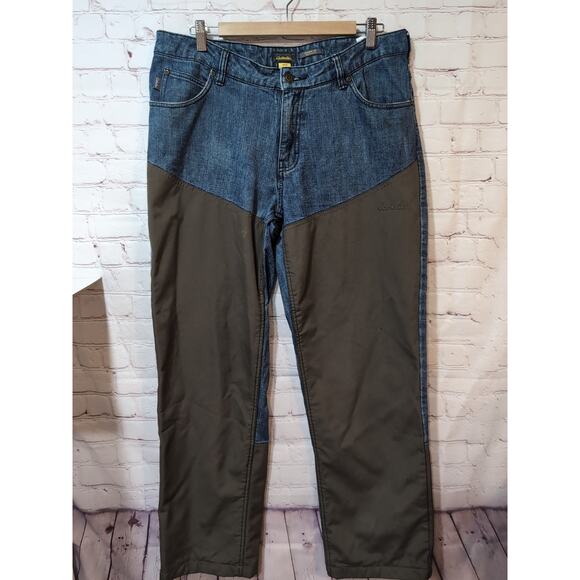 Cabela's Brush Pants Men's 34 X 32 Roughneck Upland Hunting Double Knee Jeans - Picture 1 of 10